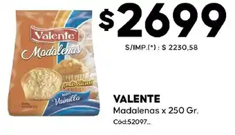 Diarco Valente madalenas oferta