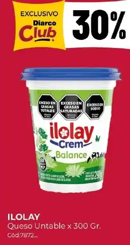 Diarco Ilolay queso untable oferta