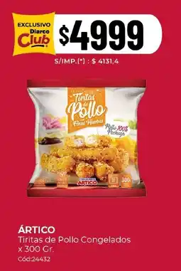Diarco Artico tiritas de pollo congelados oferta