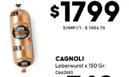 Diarco Cagnoli leberwurst oferta