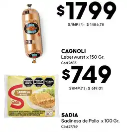 Diarco Cagnoli leberwurst oferta