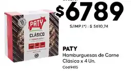 Diarco Paty hamburguesas de carne clásica oferta