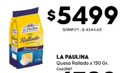 Diarco La paulina queso rallado oferta