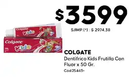 Diarco Colgate dentífrico kids frutilla con fluor oferta