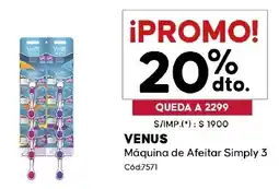 Diarco Venus máquina de afeitar simply 3 oferta