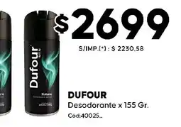 Diarco Dufour desodorante oferta