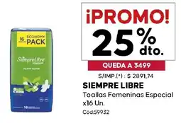 Diarco Siempre libre toallas femeninas especial oferta