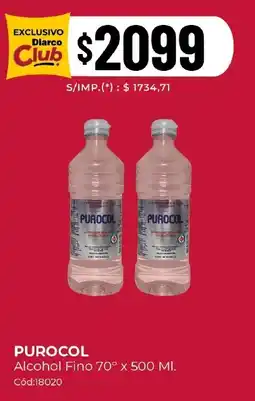 Diarco Purocol alcohol fino 70° oferta