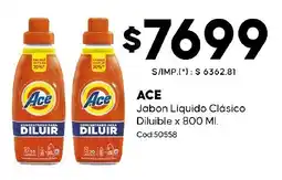 Diarco Ace jabon liquido clasico diluible oferta