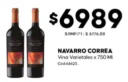 Diarco Navarro correa vino varietales oferta
