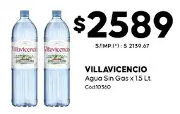 Diarco Villavicencio agua sin gas oferta