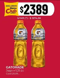 Diarco Gatorade jugo oferta