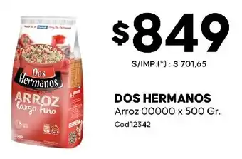 Dos hermanos arroz largo fino