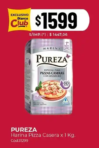 Diarco Pureza harina pizza casera oferta