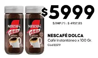 Nescafe dolca cafe instantaneo