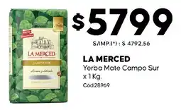 Diarco La merced yerba mate campo sur oferta