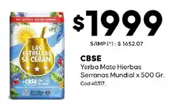 Diarco Cbse yerba mate hierbas serranos mundial oferta