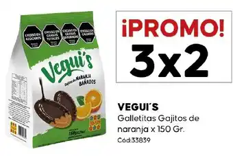 Diarco Vegui's galletitas gajitos de naranja oferta