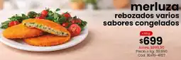 Coto merluza rebozados varios sabores congelados oferta