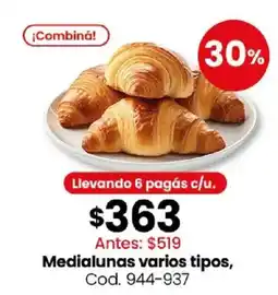 Coto Medialunas varios tipos oferta