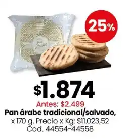 Coto Pan árabe tradicional/salvado oferta