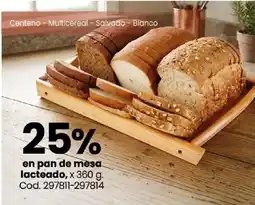 Coto En pan de mesa lacteado oferta