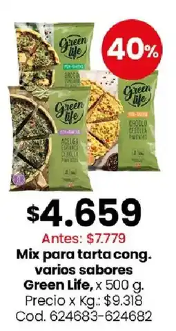 Coto Green Life mix para tarta congelada varios sabores oferta