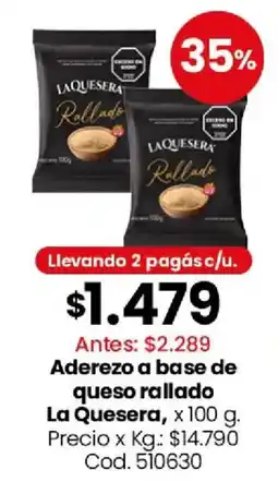 Coto La quesera aderezo a base de queso rallado oferta
