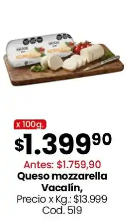 Coto Vacalin queso mozzarella oferta