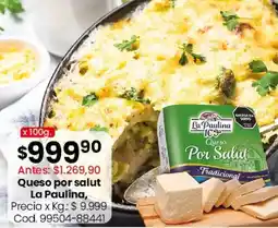 Coto La paulina queso por salud oferta