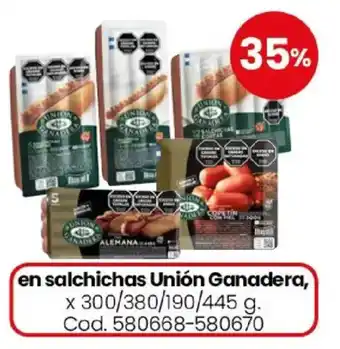 Coto Unión ganadera salchichas oferta