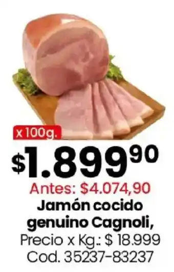 Coto Cagnoli jamón cocido oferta