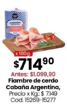 Coto Cabaña Argentina fiambre de cerdo oferta