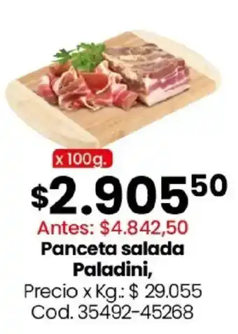 Coto Paladini panceta salada oferta