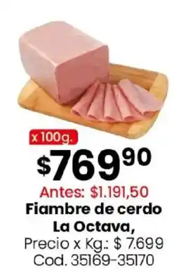 Coto La octava fiambre de cerdo oferta