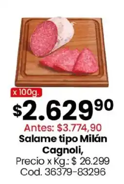 Coto Cagnoli salame tipo milán oferta