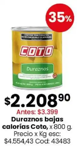 Coto Coto duraznos oferta