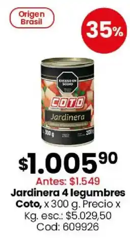 Coto Coto jardineria 4 legumbres oferta