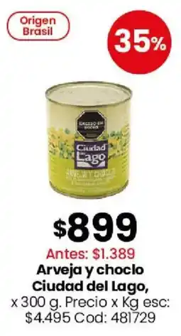 Coto Ciudad del Lago arveja y choclo oferta