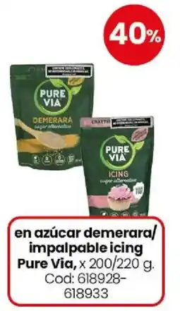 Coto Pure via en azúcar demerara/impalpable icing oferta