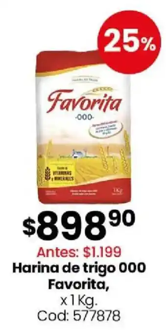 Coto Favorita harina de trigo 000 oferta