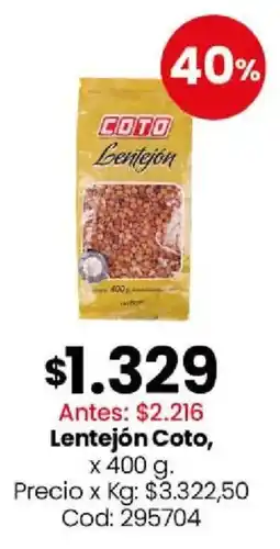 Coto Coto lentejón oferta