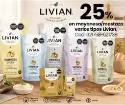 Coto Livian mayonesa/mostaza varios tipos oferta