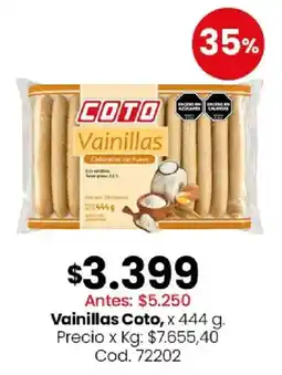 Coto Coto vainillas oferta