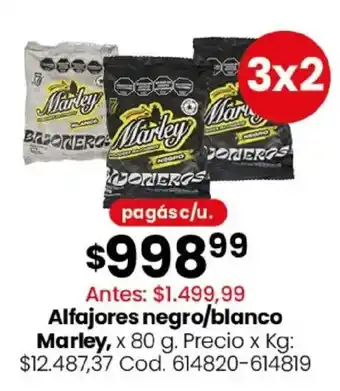 Marley alfajores negro/blanco