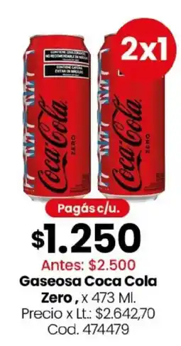 Coto Coca cola gaseosa zero oferta