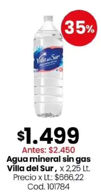 Coto Villa del sur agua mineral sin gas oferta