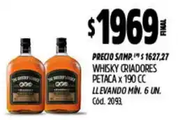 Supermercados Yaguar Whisky criadores petaca oferta