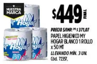 Supermercados Yaguar My hogar papel higienico oferta