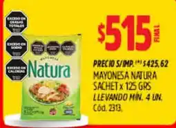 Supermercados Yaguar Natura mayonesa oferta